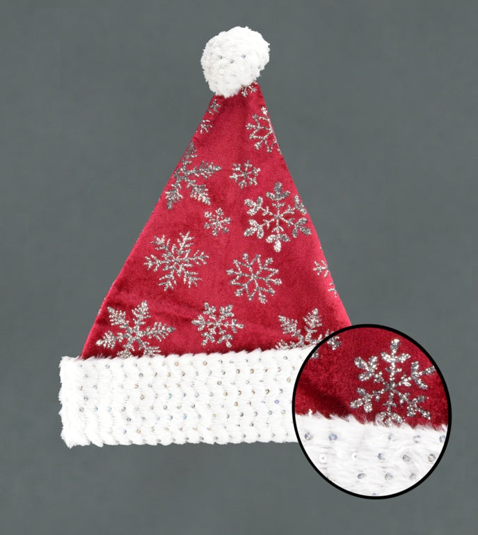 Davies Products Snowflake Velvet Hat