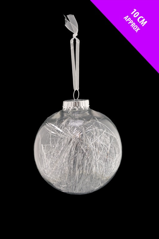 Davies Products Clear Lametta Bauble