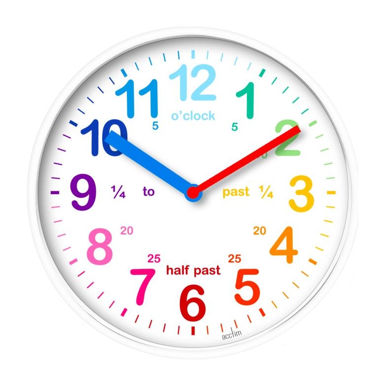 Acctim Wickford Kids Time Teach Clock 20cm