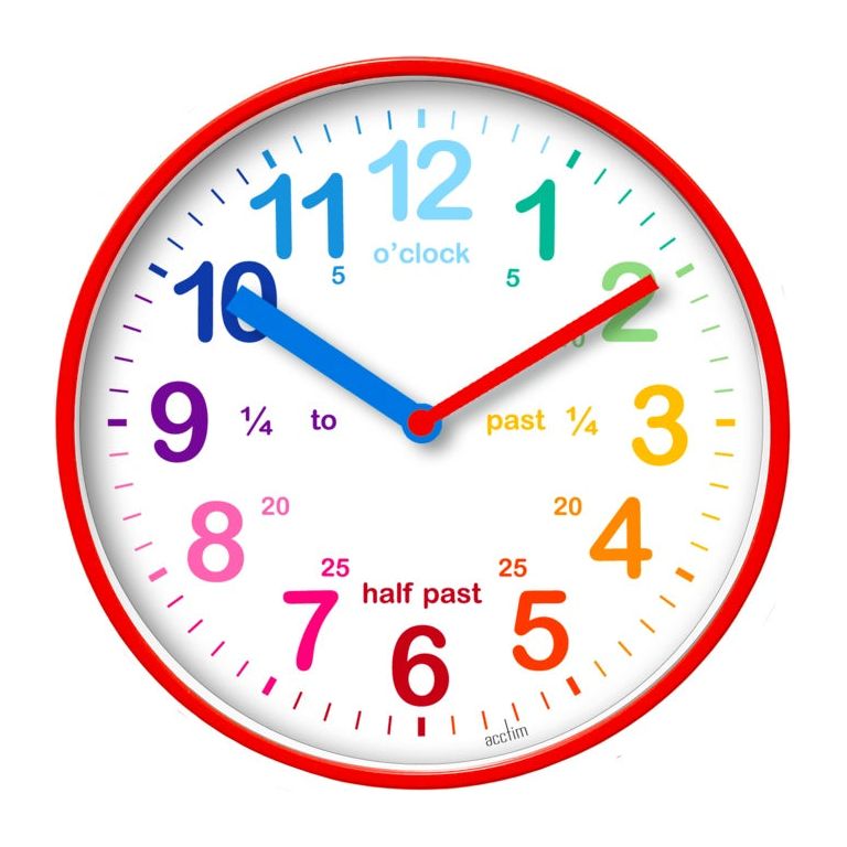 Acctim Wickford Kids Time Teach Clock 20cm