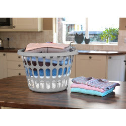 Panier à linge rond TML Argenté