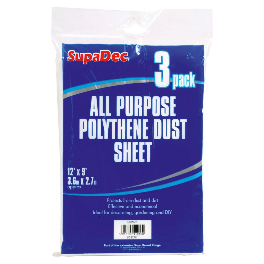 Feuilles anti-poussière en polyéthylène tout usage SupaDec
