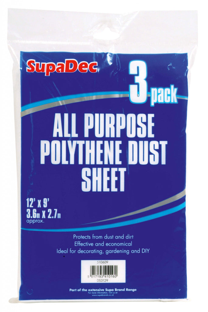 SupaDec All Purpose Polythene Dust Sheets