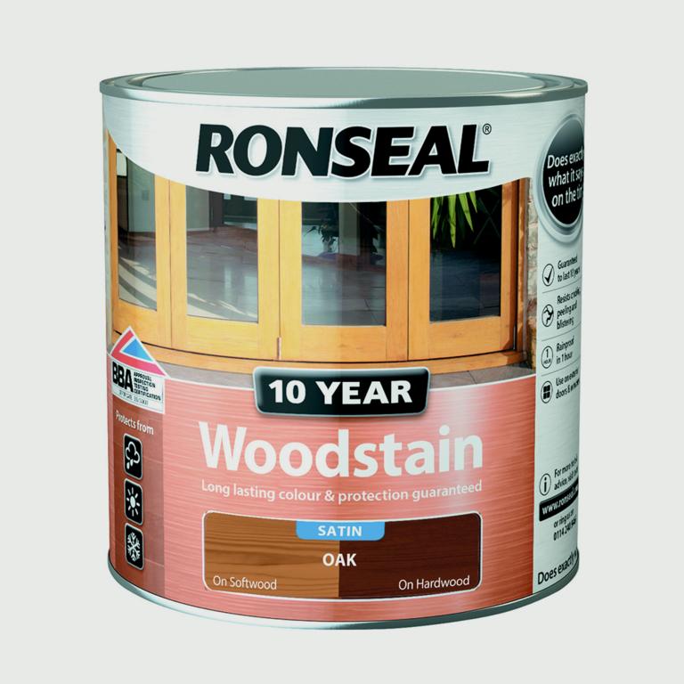 Ronseal 10 Year Woodstain Satin 2.5L / Oak