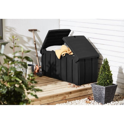 Strata Outdoor Garden Storage Box 322L Black