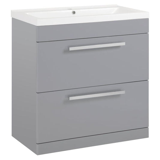 SP Avalon Grey 2 Drawer Basin Unit