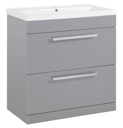 SP Avalon Grey 2 Drawer Basin Unit 800mm