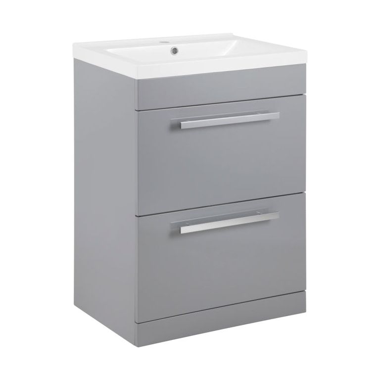 SP Avalon 2 Drawer Grey Basin Unit