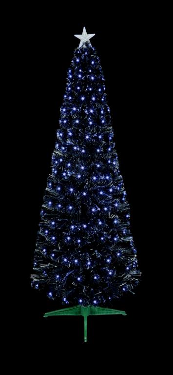 Premier Black Slim Tree White LED