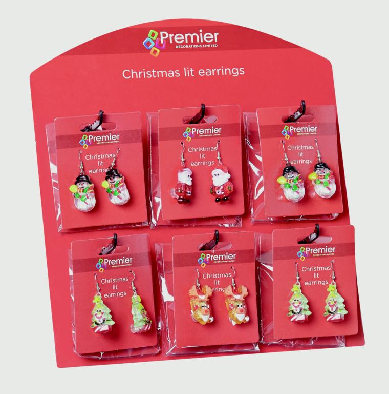 Premier Christmas Lit Earrings