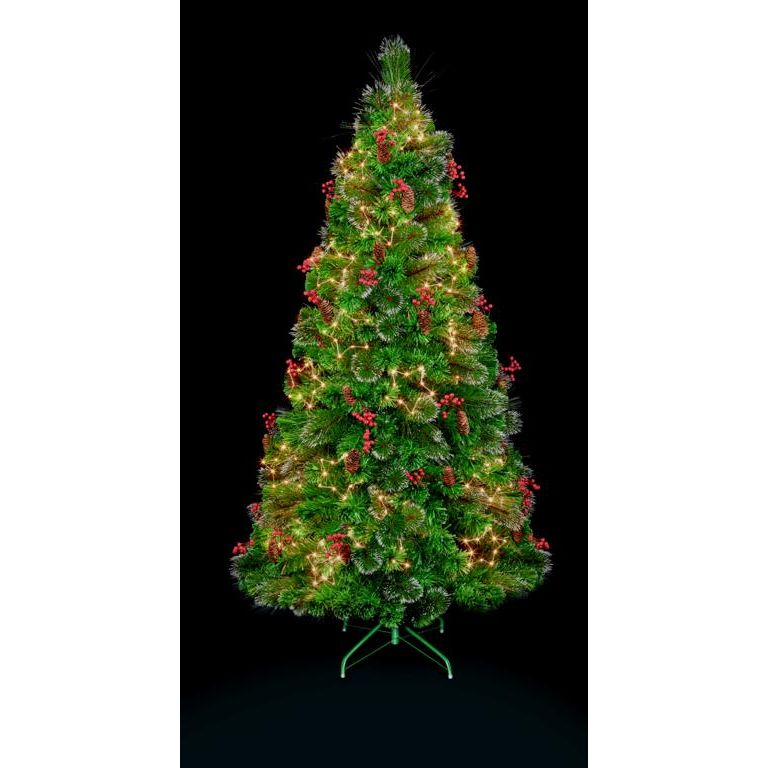 Premier Snow Tipped LED Tree With Berries