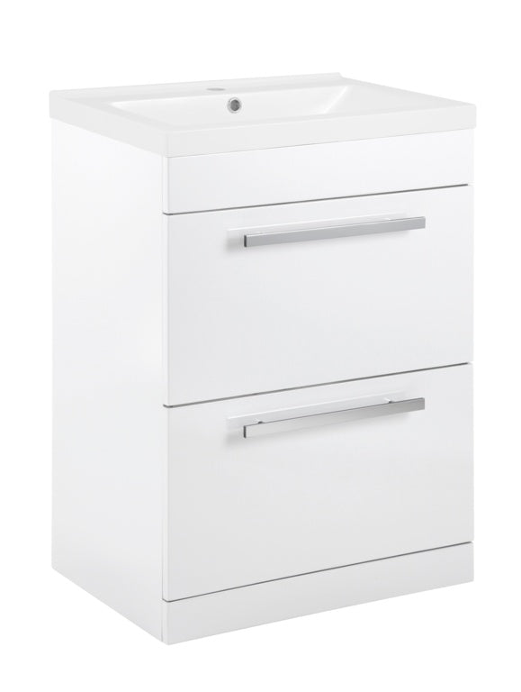 SP Avalon 2  Drawer Gloss White Basin Unit