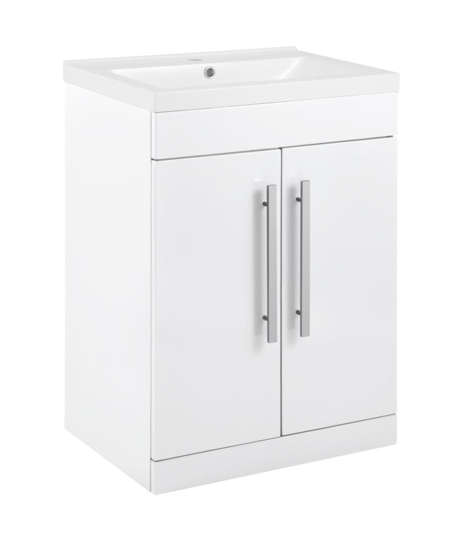 SP Avalon 2 Door Gloss White Basin Unit