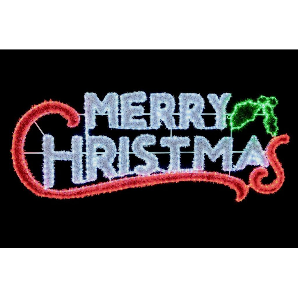 Premier Merry Christmas Tinsel Sign 600