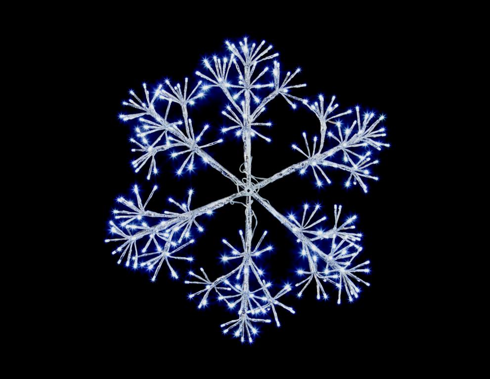 Premier Silver Starburst Snowflake 660 LEDs