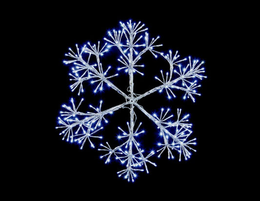 Premier Silver Starburst Snowflake 300 LEDs