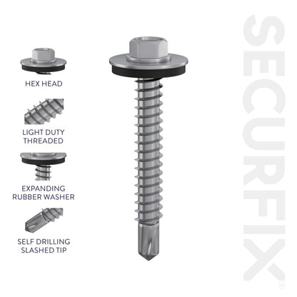 Tornillos para tejados autoperforantes Securfix