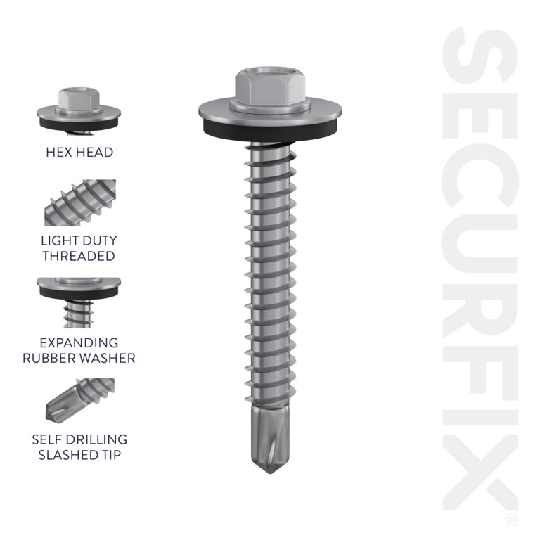 Tornillos para tejados autoperforantes Securfix