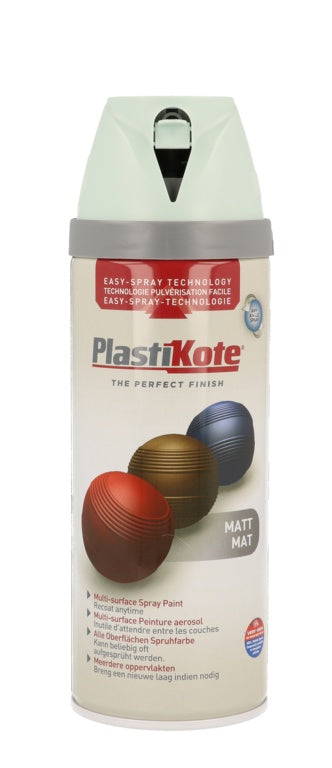 PlastiKote Twist & Spray Paint 400ml Duck Egg Blue Matt