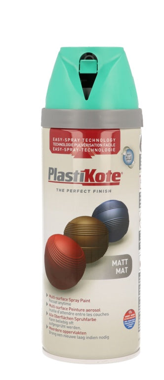 PlastiKote Twist & Spray Paint 400ml Classic Teal Matt