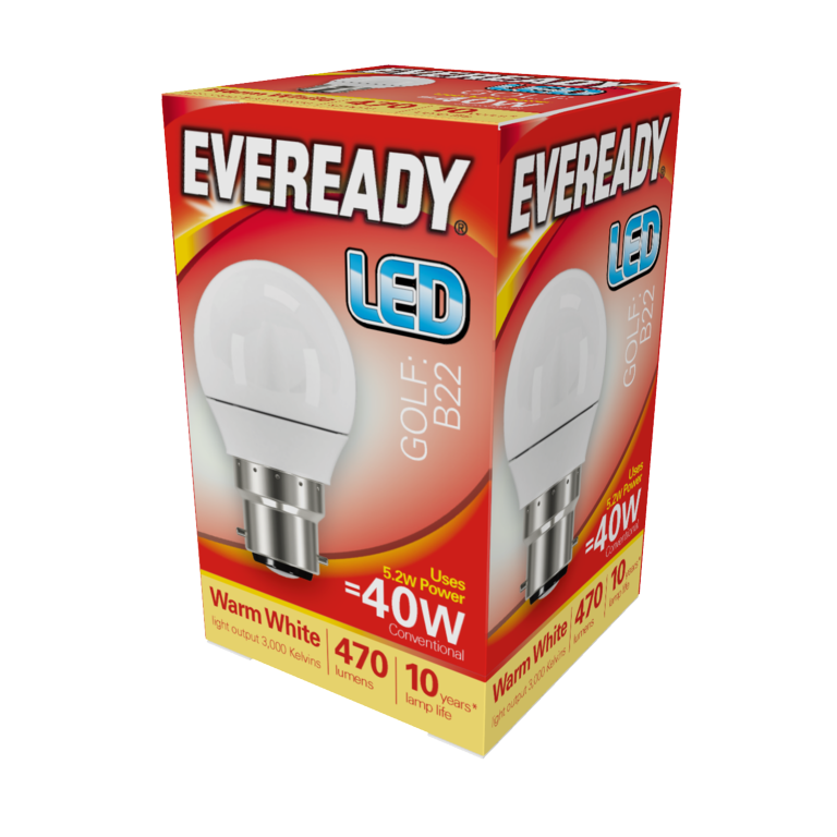 Eveready LED Golf 6w 470lm Blanco Cálido 3000k E27