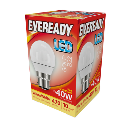 Eveready LED Golf 6w 470lm Blanco Cálido 3000k E27