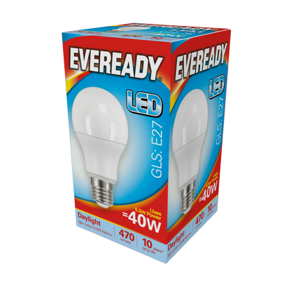 Eveready LED GLS 5,6w 470lm Blanco Cálido 3000k B22