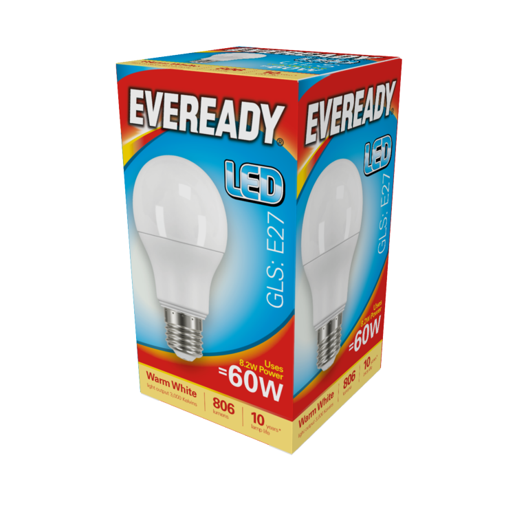 Eveready LED GLS 9,6w 806lm Blanc Chaud 3000k E27