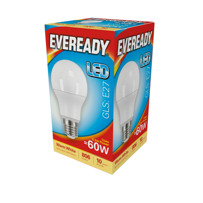 Eveready LED GLS 9,6w 806lm Blanc Chaud 3000k E27