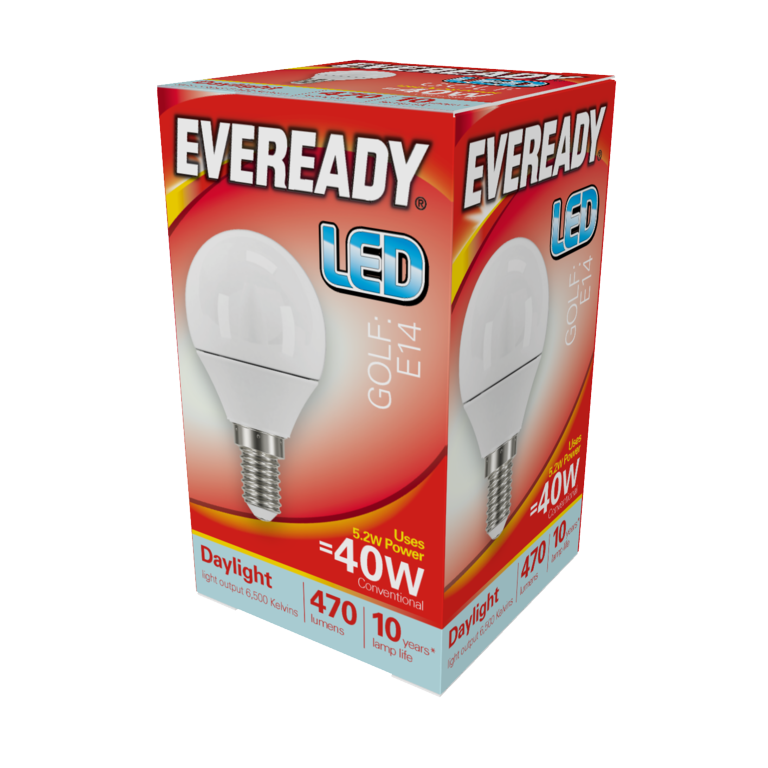 Eveready LED Golf 6w 480lm Luz Día 6500k E14