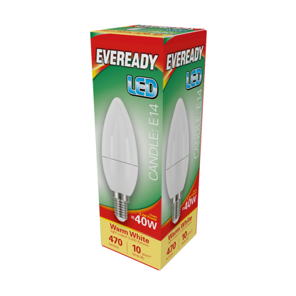 Bougie LED Eveready 6W 480lm Lumière du jour 6500k B22