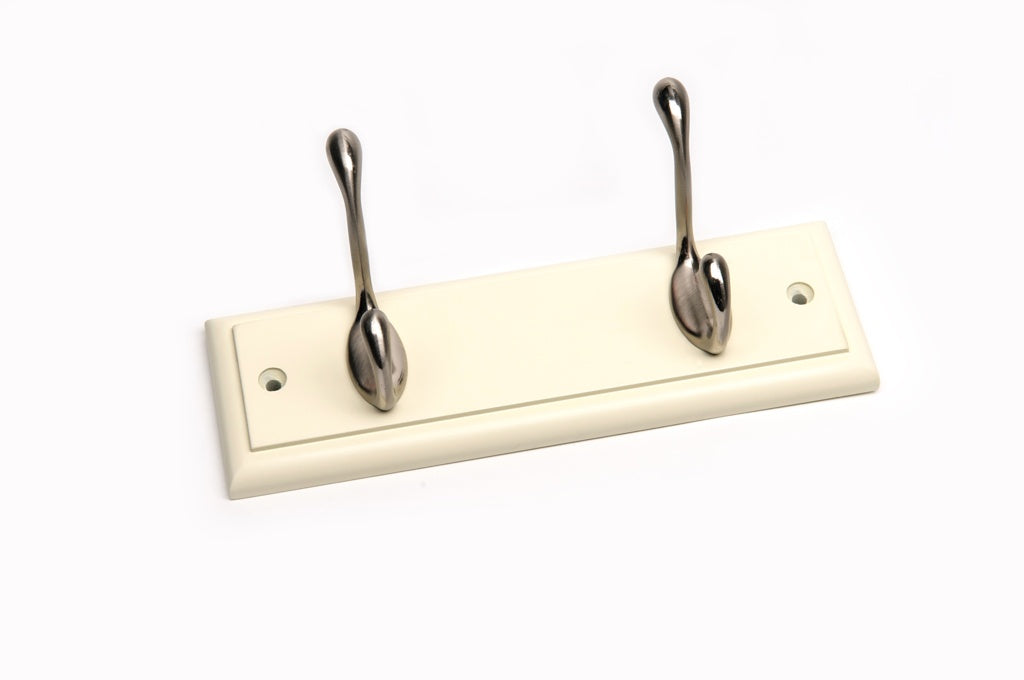 Headbourne Cream Board Satin Nickel Hook