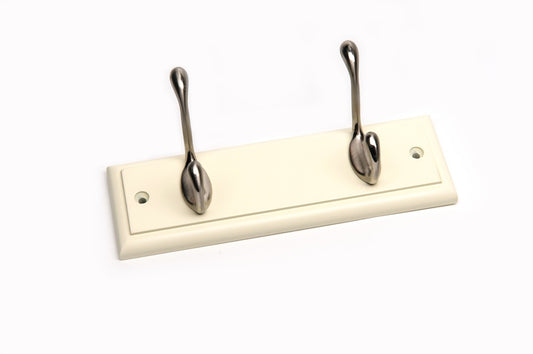 Headbourne Cream Board Satin Nickel Hook