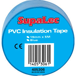 Securlec PVC Insulation Tapes Blue 5 Metre Pack 10