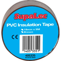 Securlec PVC Insulation Tapes Brown 5 Metre Pack 10