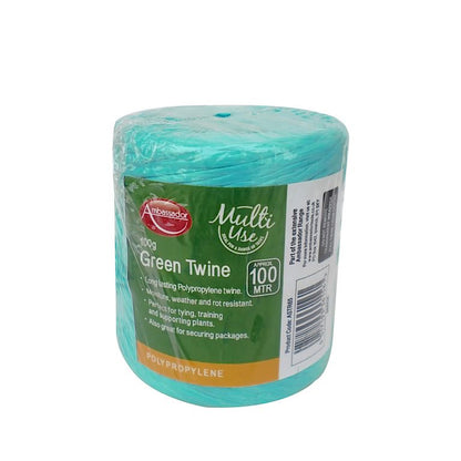 Bobina de hilo de polietileno verde Ambassador, 100 g/150 m 