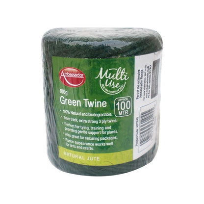 Cordel de Yute Verde Ambassador 100g/100m