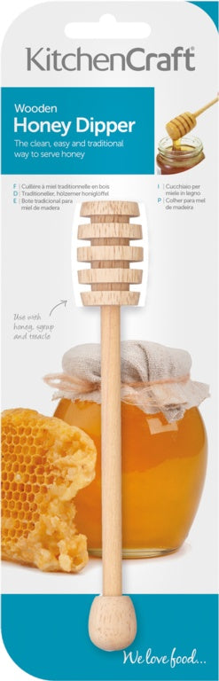 KitchenCraft Wooden Honey Dipper