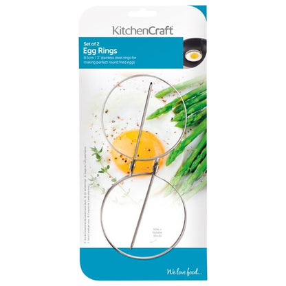 KitchenCraft Round Egg Rings Stainless Steel