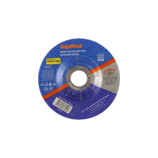 SupaTool Metal Cutting Disc With Depressed Centre