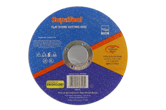 Disque à tronçonner la pierre plate SupaTool 115 mm115 mm x 2,5 mm