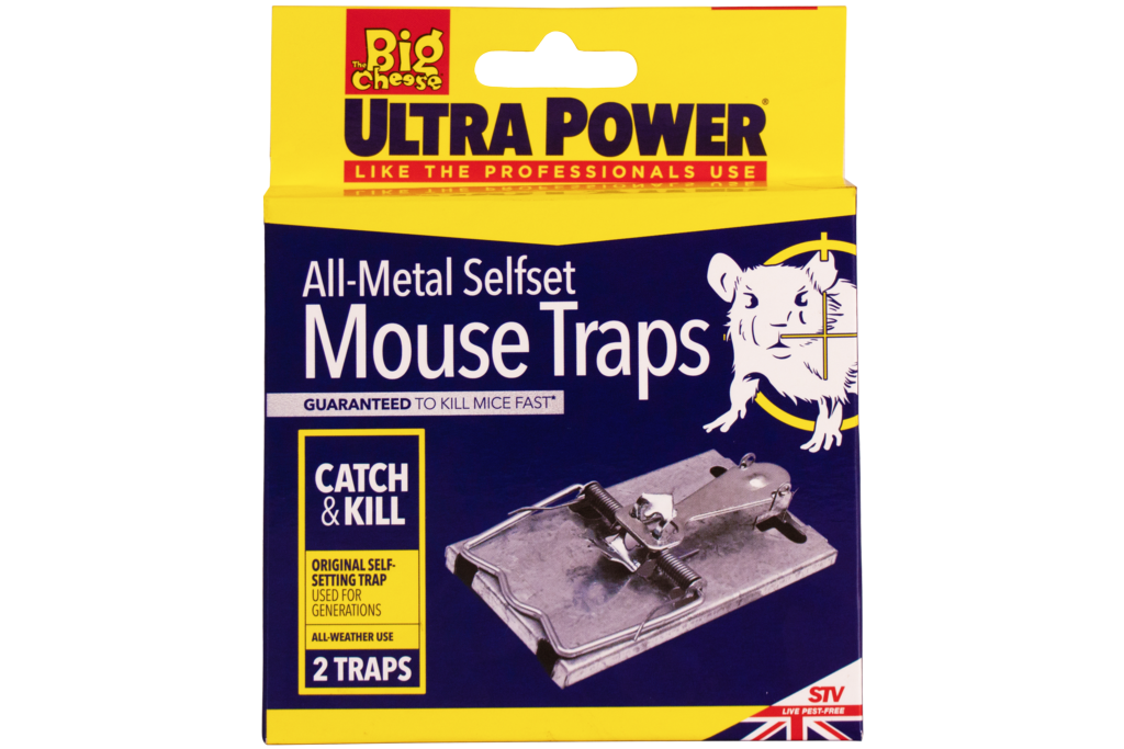 Ultra Power All Metal Self-Set Mouse Trap – Twin Pack