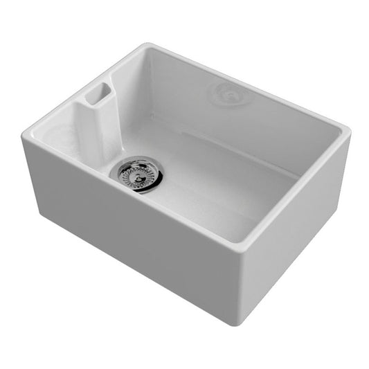 Reginox Belfast White Ceramic Sink Inc Desagüe