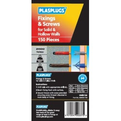 Plasplugs Hollow/Solid Walls Fix & Screws