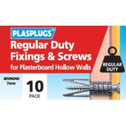 Plasplugs Regular Duty Fixings & Screws