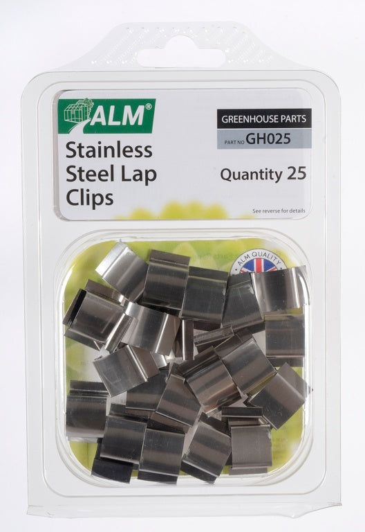 ALM Clips de solapa para acristalamiento con resortes de acero inoxidable