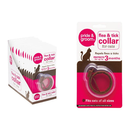 Collar antipulgas y garrapatas para gatos Pride &amp; Groom