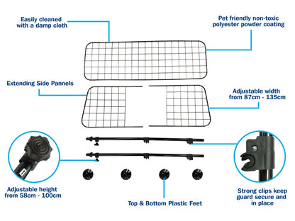 Streetwize Dog Guard Mesh Grille