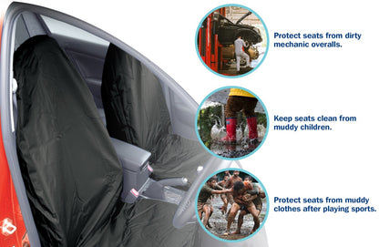 Streetwize Water Resistant Seat Protectors Black 32"