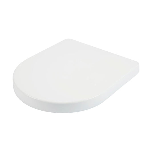 Croydex Eyre D-Shaped White Seat